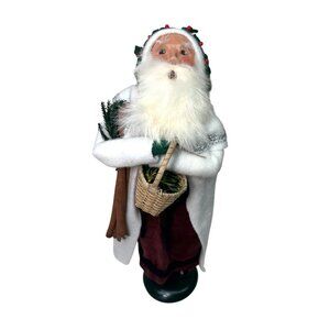 Byers Choice 1988 Victorian Santa Claus Caroler White Coat
